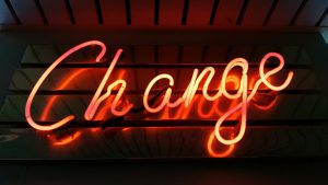 Neon "Change" light to start a second income stream